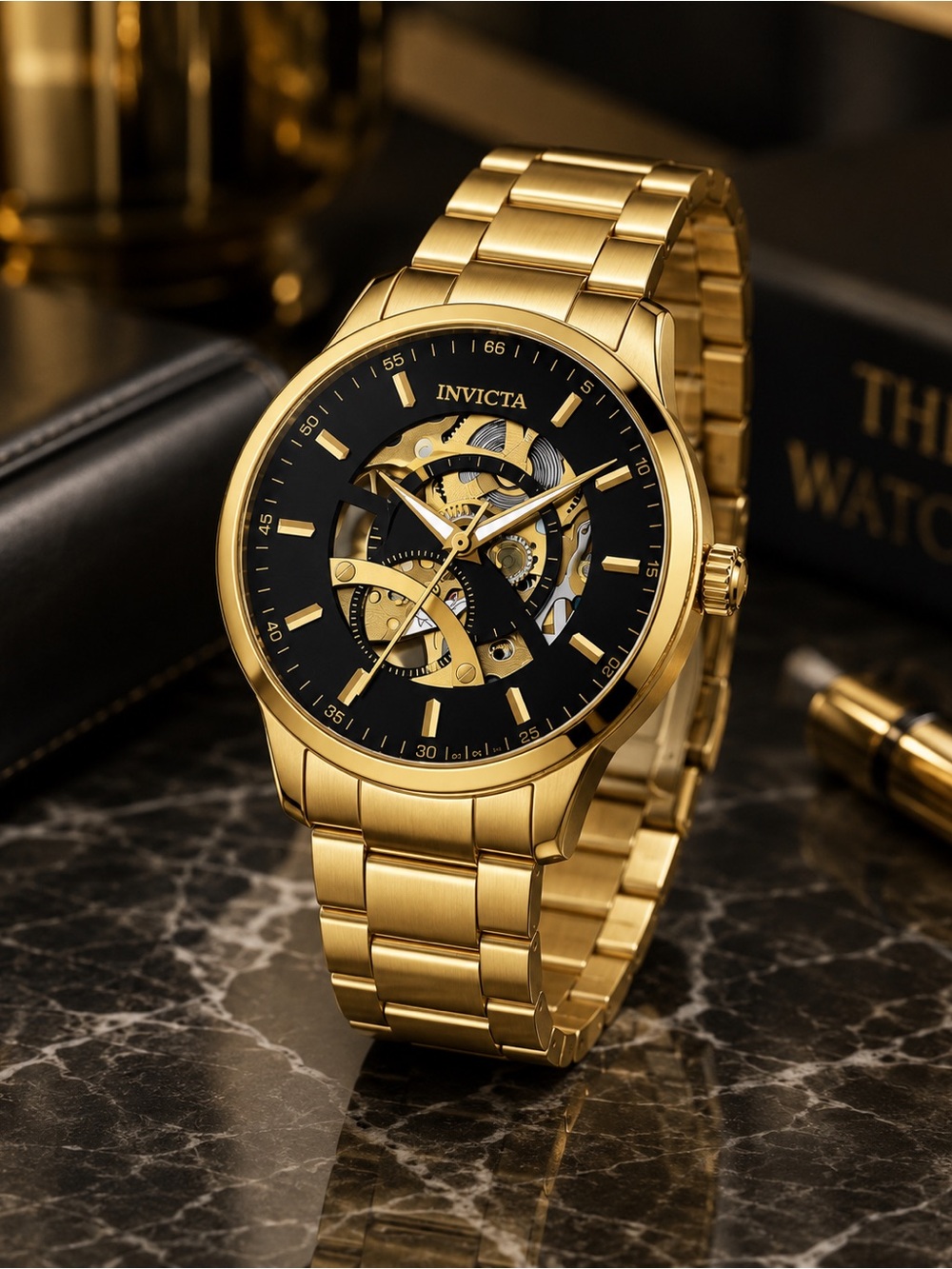 ⌚️New! Invicta Men’s AUTOMATIC 42.5mm Skeleton Watch
